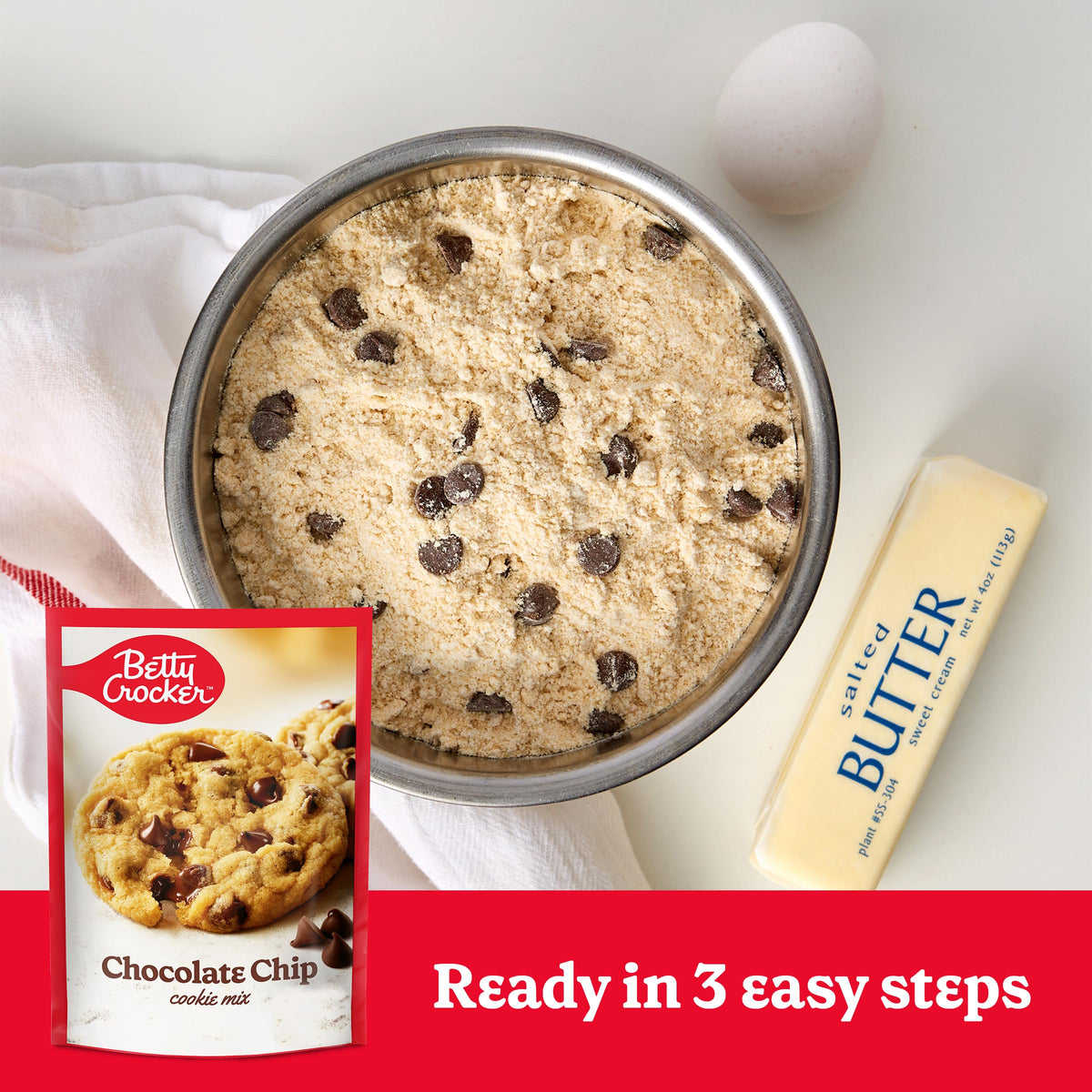 Betty Crocker Chocolate Chip Cookie Mix 17.5 Oz (Pack Of 3)