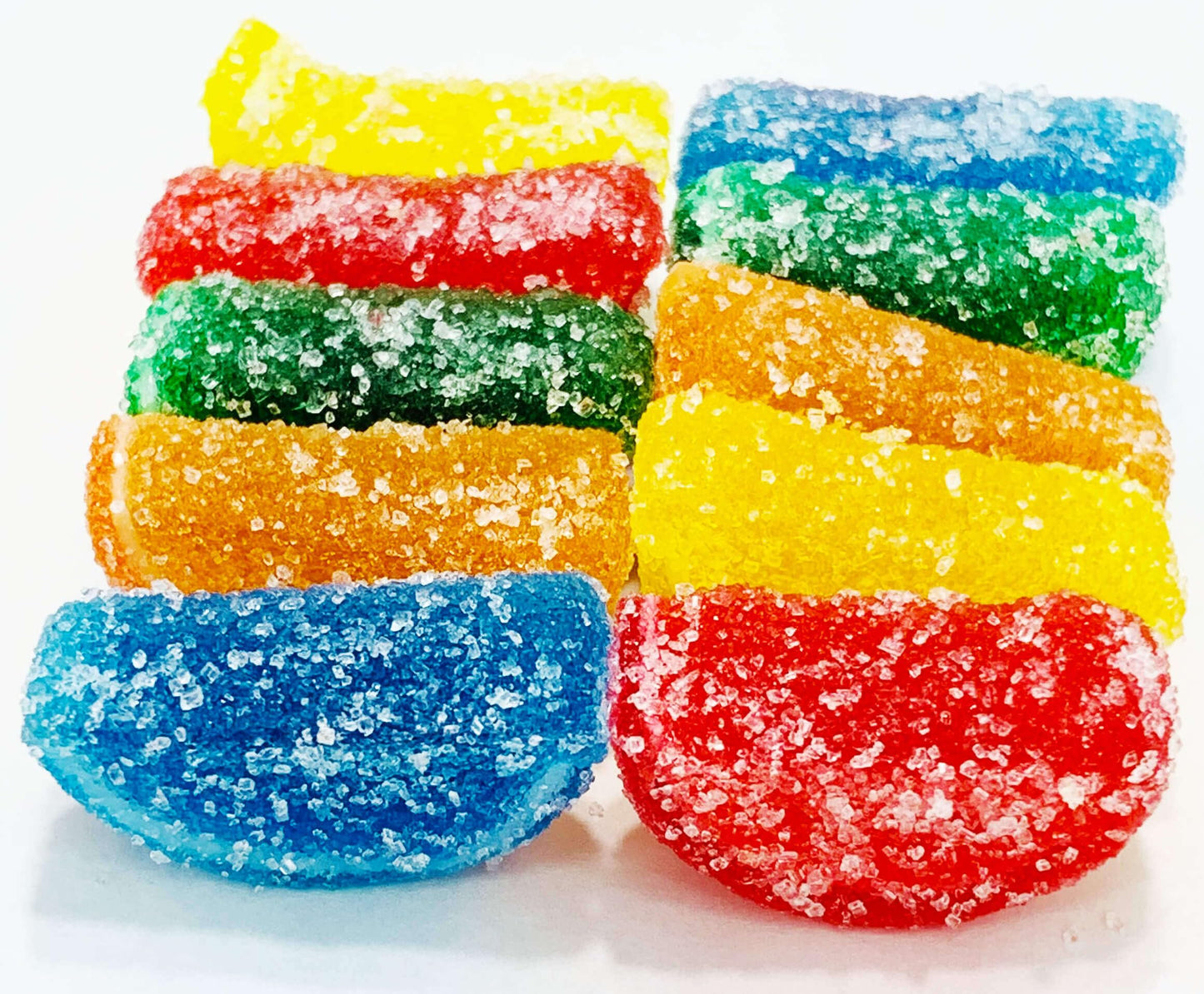 NY Spice Shop Mini Assorted Fruit Slices Candy - 1 Pound Assorted Flavors Jelly Fruit Candy - Gummy Candy Bulk - Fruit Gummies -