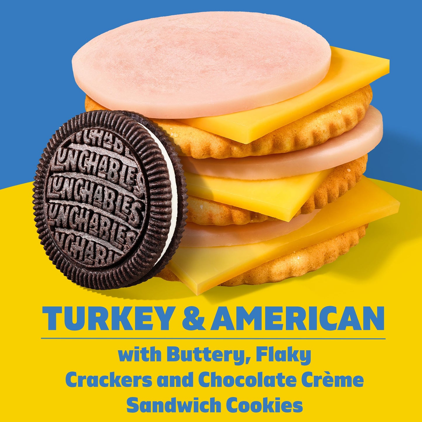 Lunchables Turkey & American with Chocolate Creme Cookies, 3.2 oz Pack