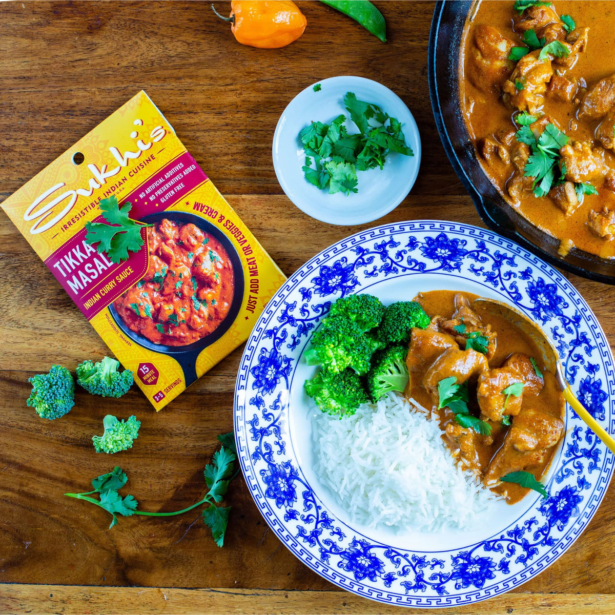 Sukhi'S Indian Curry Paste - Chicken Tikka Masala Sauce 3Oz (Pack Of 6) 84 Servings - Gluten Free Food Indian Curry Sauce With I