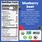 Noka Superfood Fruit Smoothie Pouches, Blueberry Beet, Healthy Snacks with Flax Seed, Plant Protein and Prebiotic Fiber, Vegan a