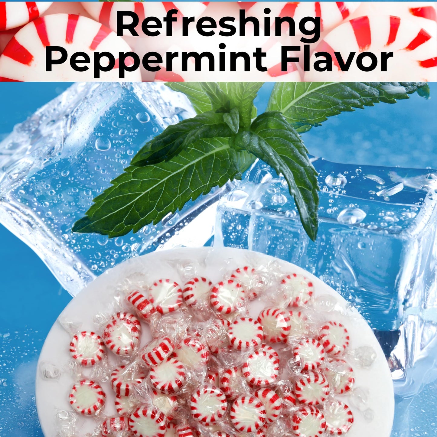 Starlight Peppermint Candy Bulk - 5 Pound - Bulk Candy Peppermint Mints Individually Wrapped - Holiday Mints - Hard Candy Gluten