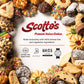 Scottos Cookies Assorted Chocolate Chip Cookies - Pack of 18, 8.5 x 8.5 x 2.3 inches, Gourmet Birthday   with Rainbow Sprinkles