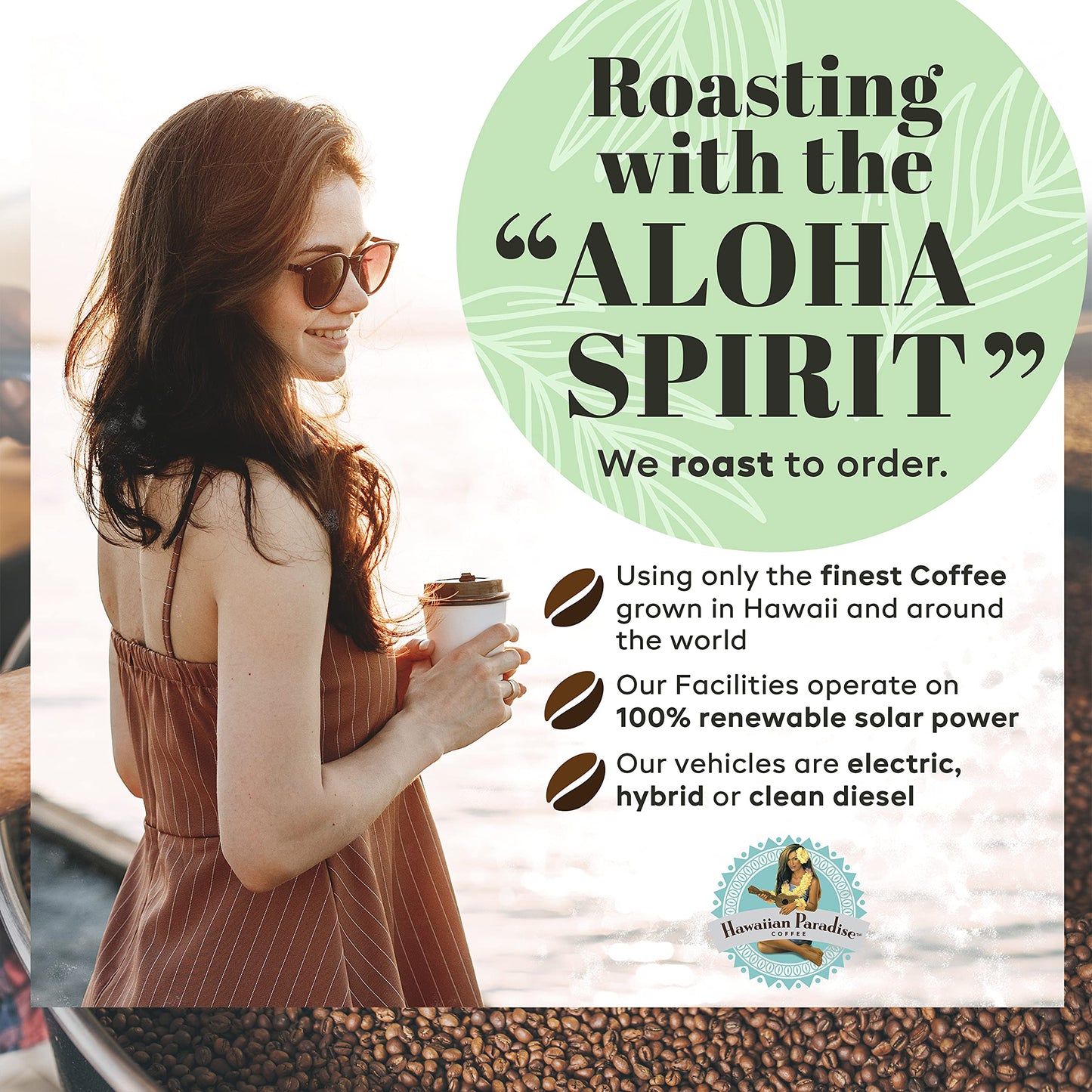 Hawaiian Paradise Coffee Single Serve Cups - Medium Roast - 18 Count - Compatible with Keurig K-Cup malt-inspired - Brown
