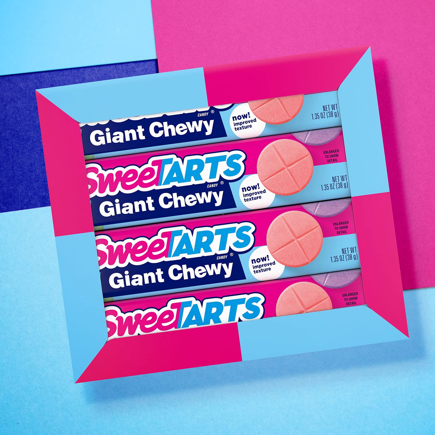 SweeTARTS Giant Chewy Candy, Sweet and Tart, 1.35 oz, Pack of 36, Assorted