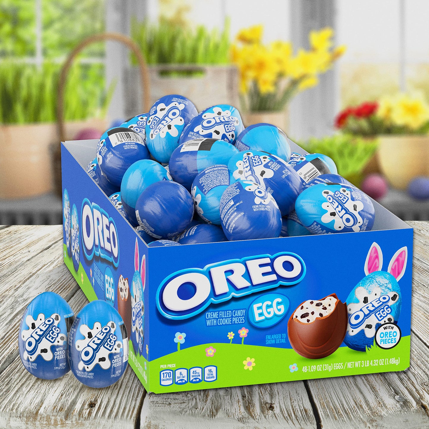 Oreo Creme Filled Easter Chocolate Candy Egg Easter Candy 48 Chocolate Easter Eggs