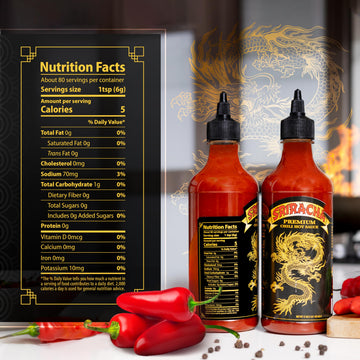 Underwood Ranches Dragon Sriracha Sauce - Hot Sauce, 17 oz (2 Pack) - Perfect for Spicing Up Any Dish!