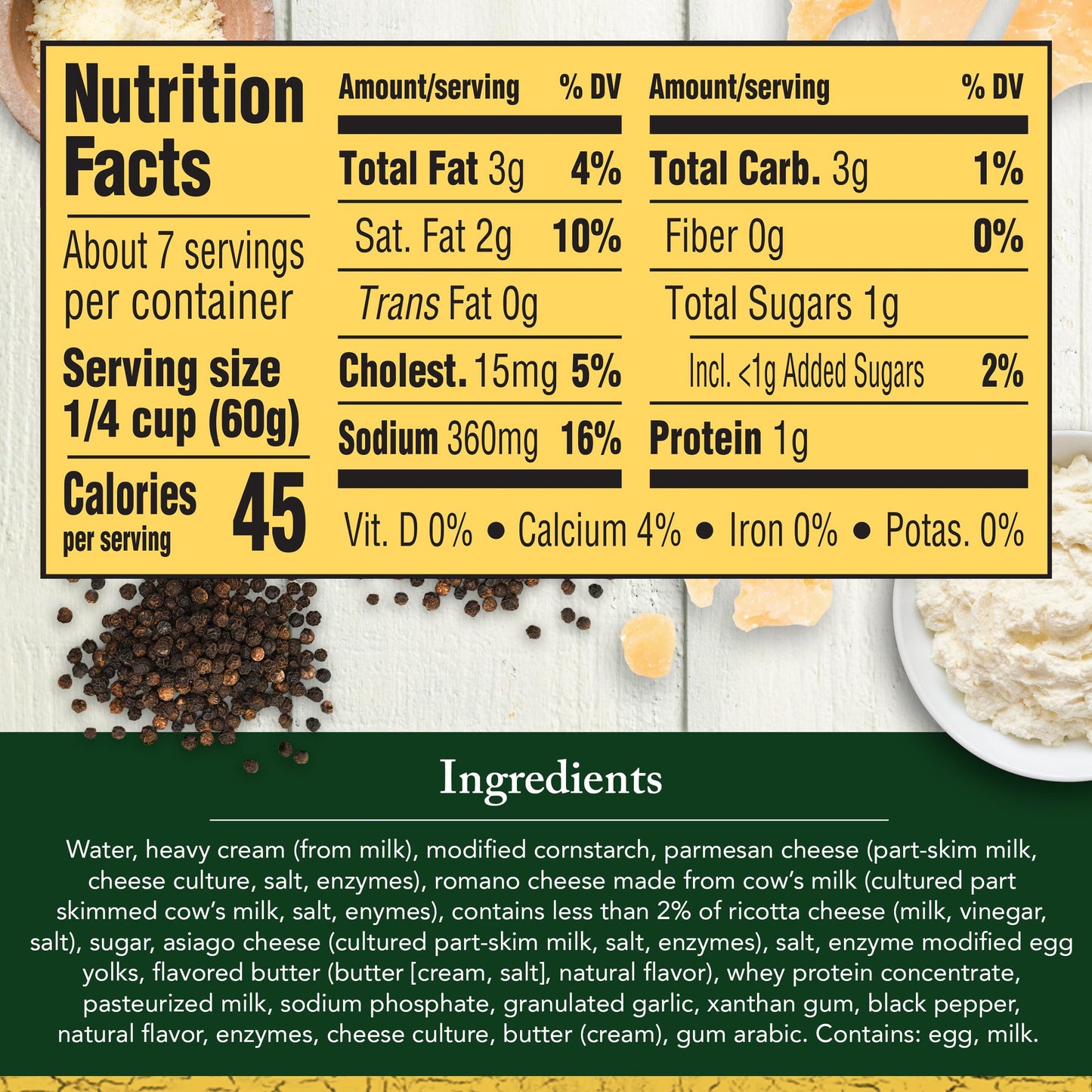 Classico Four Cheese Alfredo Pasta Sauce, 15 oz. Jar