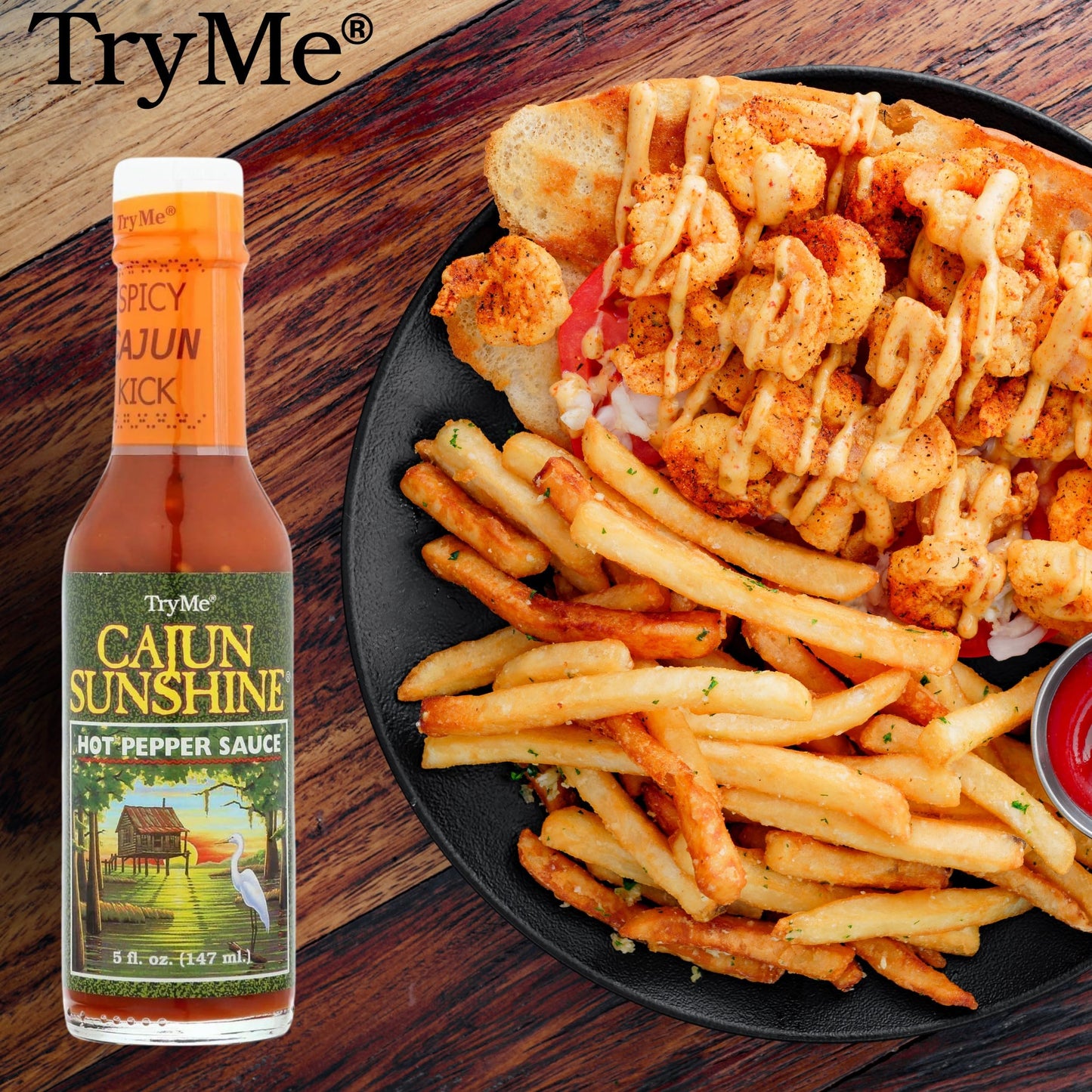 Try Me Sauce Cajun Hot Pppr