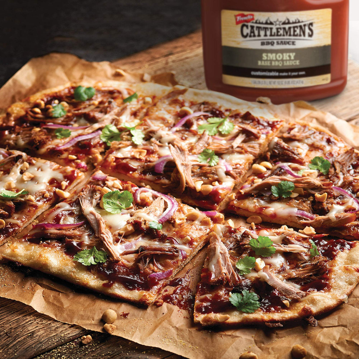 Cattlemens Smoky Base BBQ Sauce - Customizable Barbecue Sauce for Chefs, 1 Gallon Jug, Ideal for Ribs, Briskets, Wings