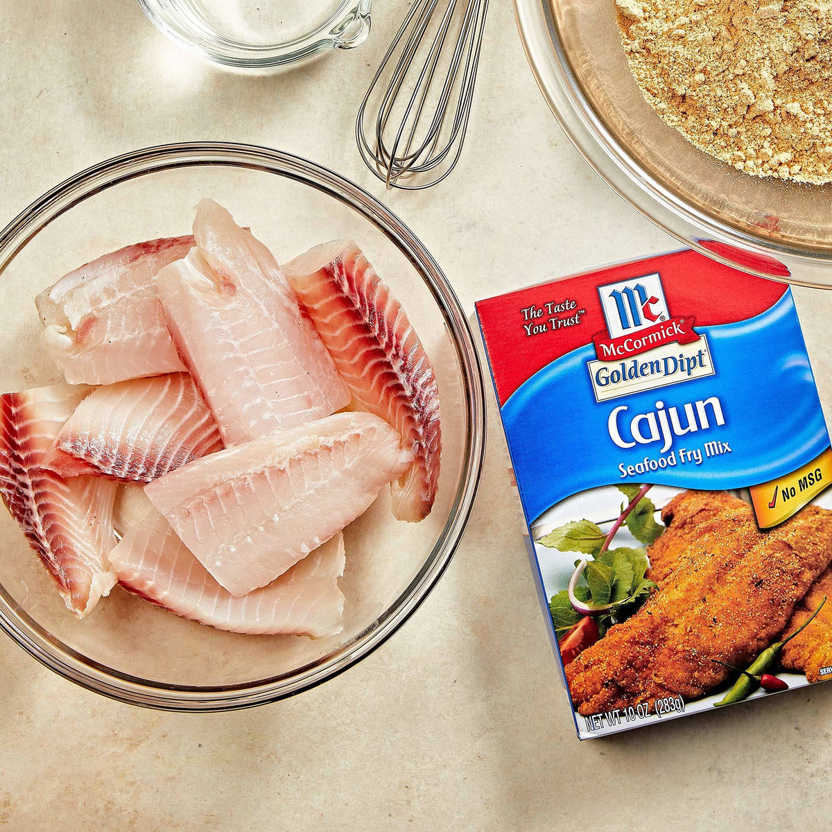 Mccormick Golden Dipt Cajun Seafood Fry Mix, 10 Oz