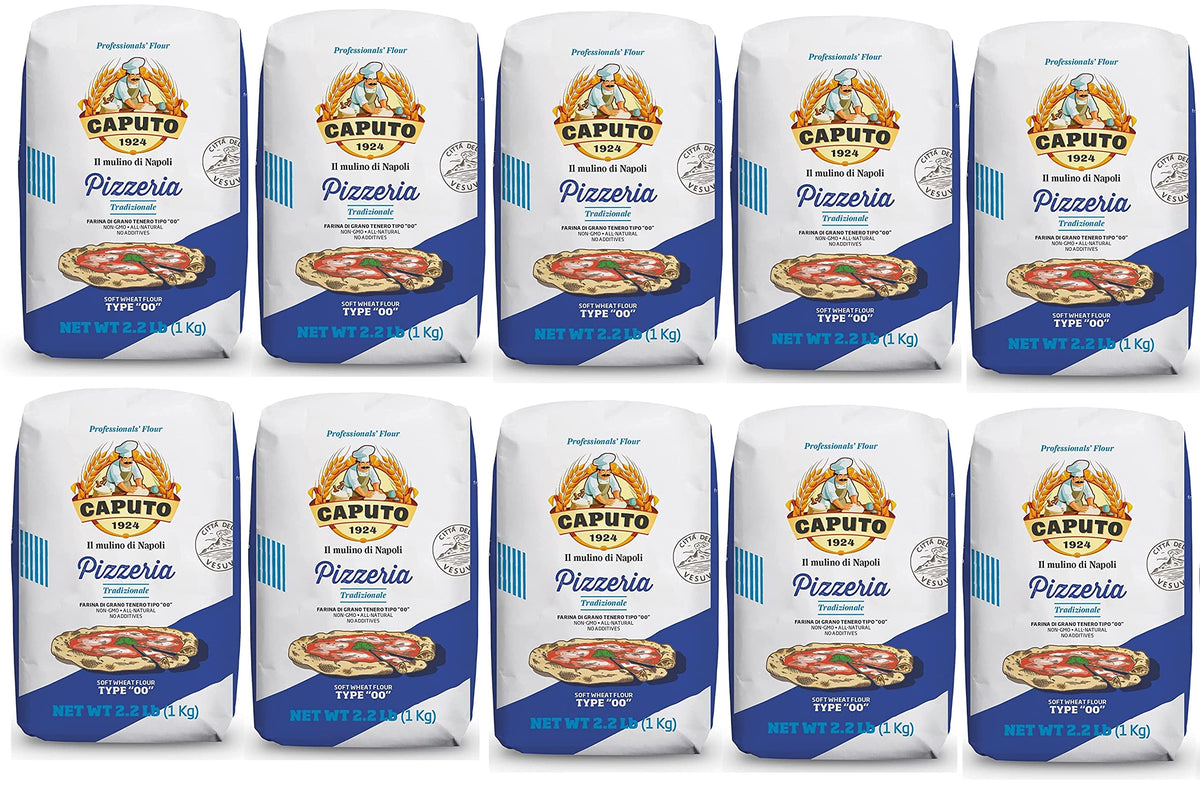 Antimo Caputo Pizzeria Blue 00 Flour, Original, 35.2 Ounce (Pack of 10)