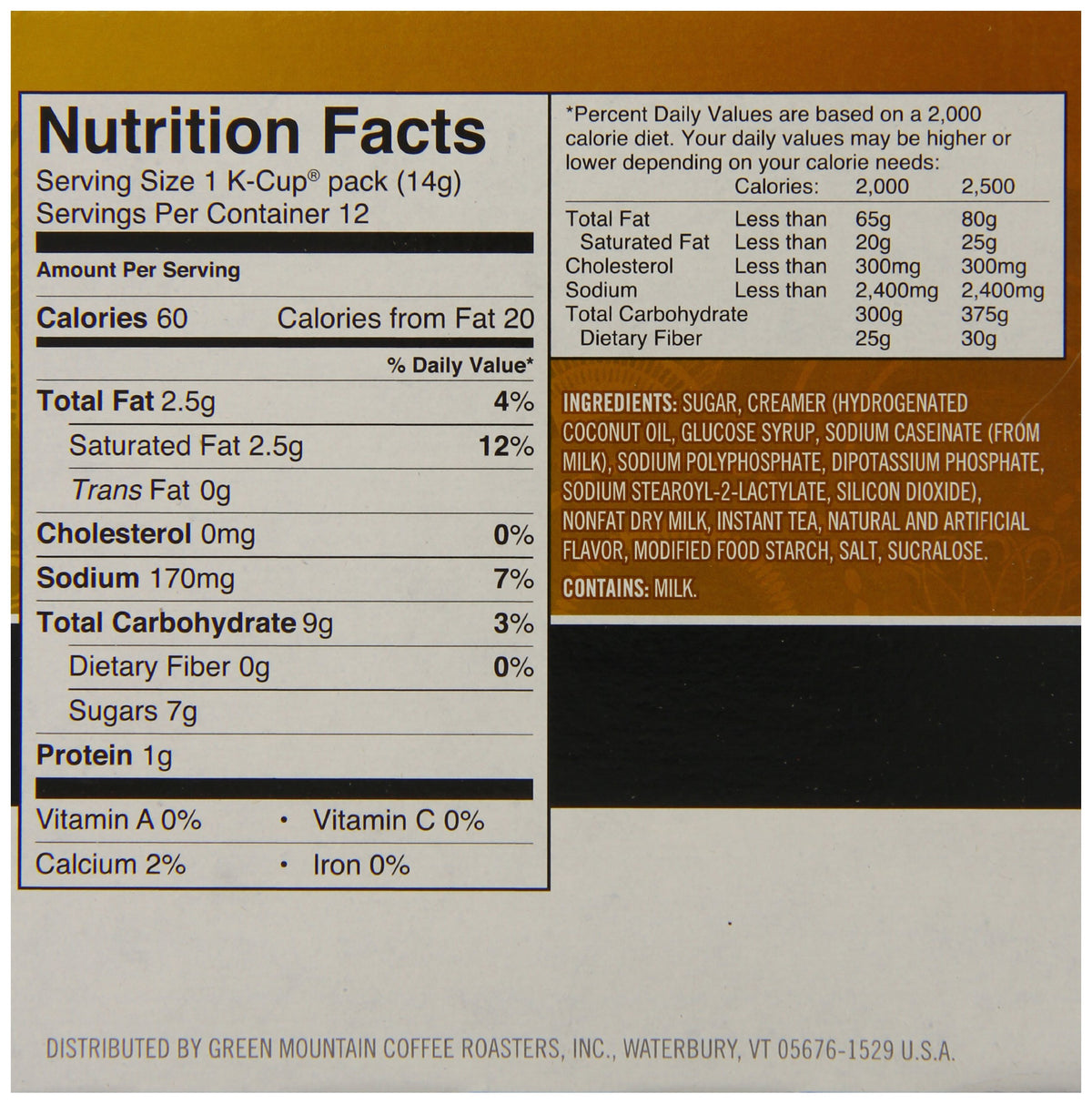 Café Escapes Chai Latte K-Cup Portion Pack for Keurig malt-inspired, 12 Count (Pack of 3)