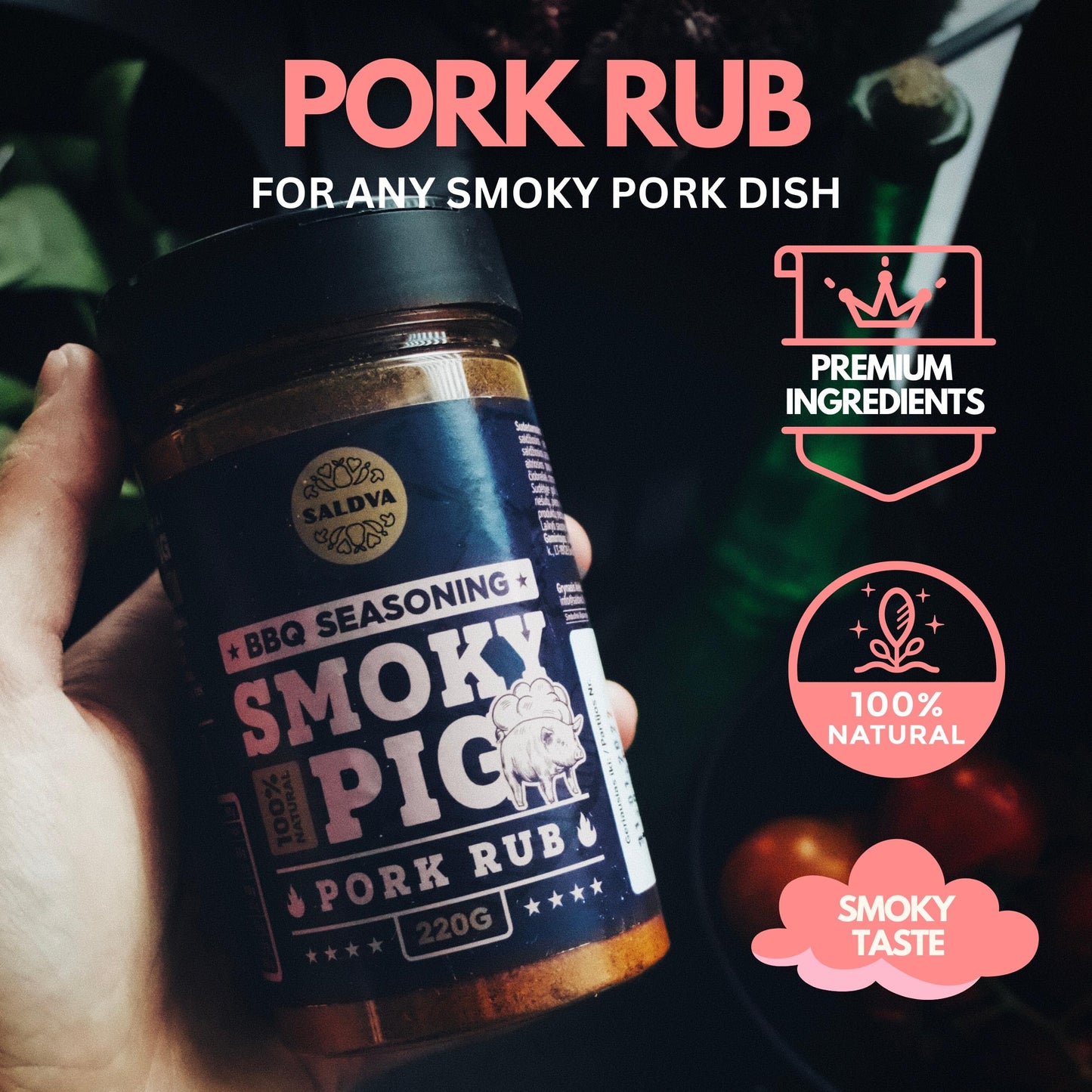Classic S Of Enhanced Bbq Seasonings - Holy Cow, Angel’S Wings, Smoky Pig, Ultimate Rub Bbq Rubs | Pack Of 4 | 100% Natural | Great Foodie Gift