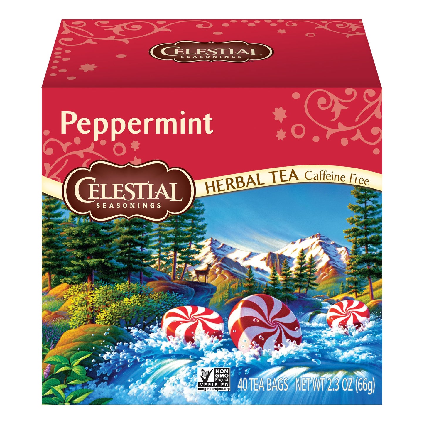 Celestial Seasonings Herbal Tea Peppermint 40 Count Pack