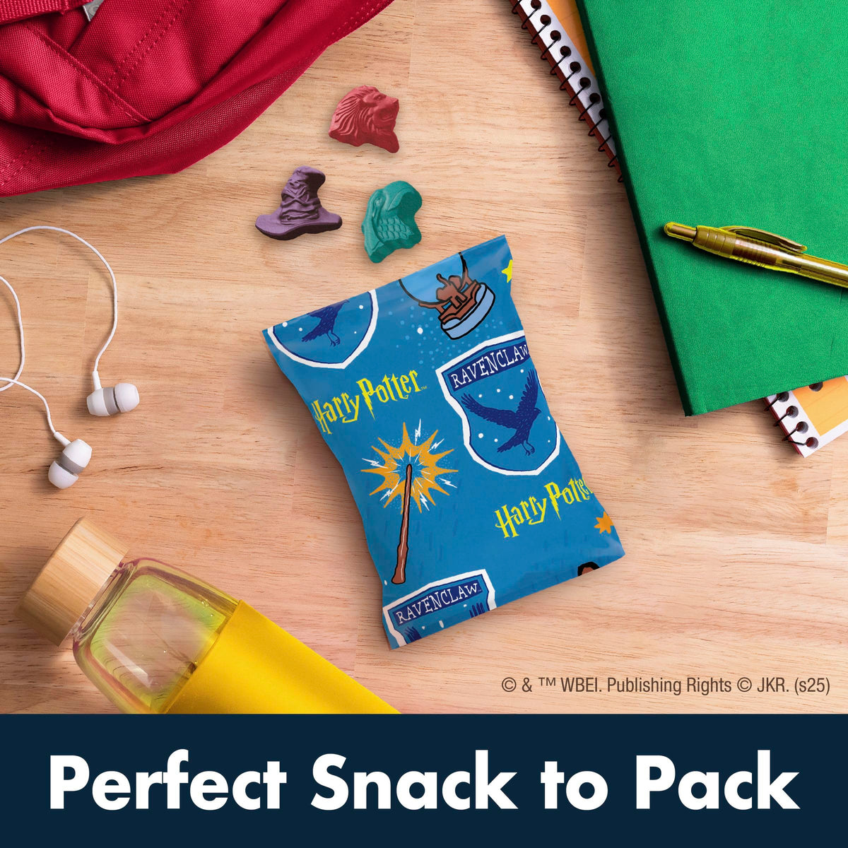 Harry Potter Fruit Flavored Snacks, Fat Free and Gluten Free Snacks, 17.6 oz Value Pack, 22 Pouches