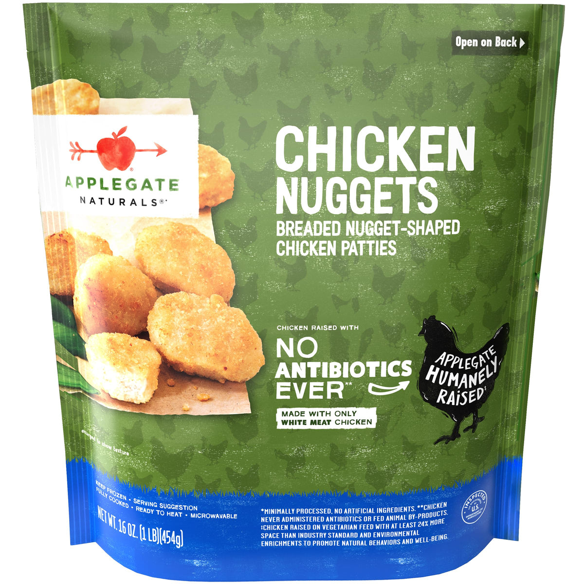 Applegate, Natural Chicken Nuggets Family Size, 16oz (Frozen)