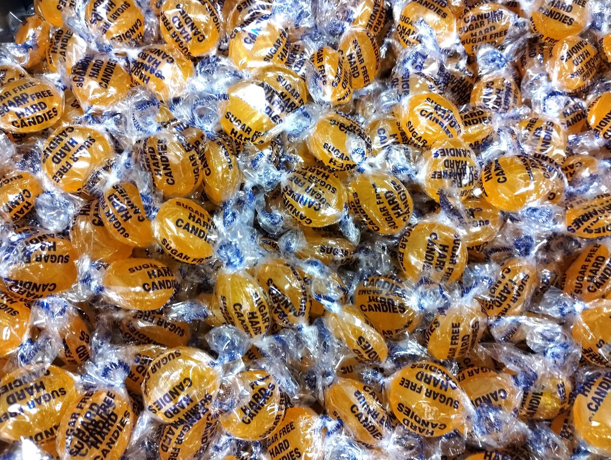 Sugar Free Butterscotch Hard Candy Buttons - 50 Pieces of Fresh Delicious Individually Wrapped Candy