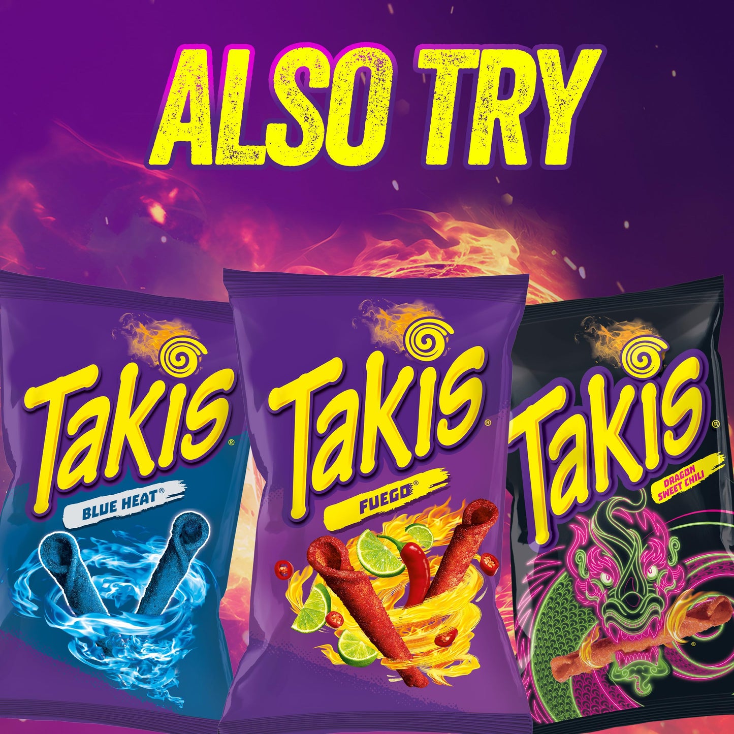 Takis 18 pc / 1 oz Hero Variety Pack  Assorted Flavored Mixed Rolled Tortilla Chips - (8) Fuego 1 oz  (6) Blue Heat 1 oz  (4) Intense Nacho 1 oz