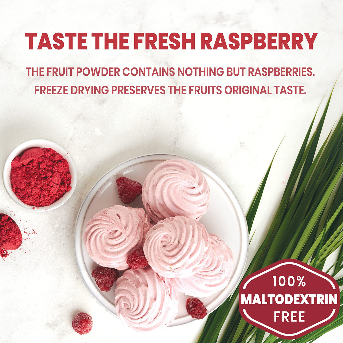 Jungle Powders Raspberry Powder 3.5 Ounce Bag, Food Grade Powdered Unsweetened Freeze Dried Raspberries, Additive, Filler Free R