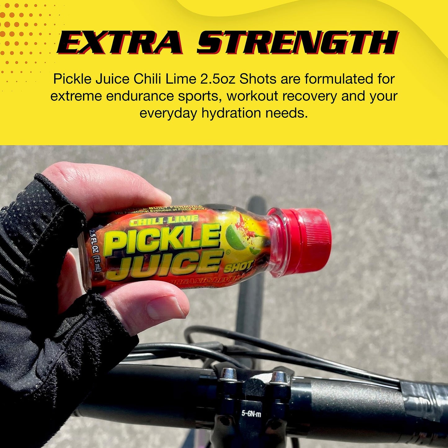Pickle Juice Sports Drink Shots - Extra Strength, Chili Lime, 2.5 Oz (Pack of 12) - Electrolyte Drink for Cramps Relief