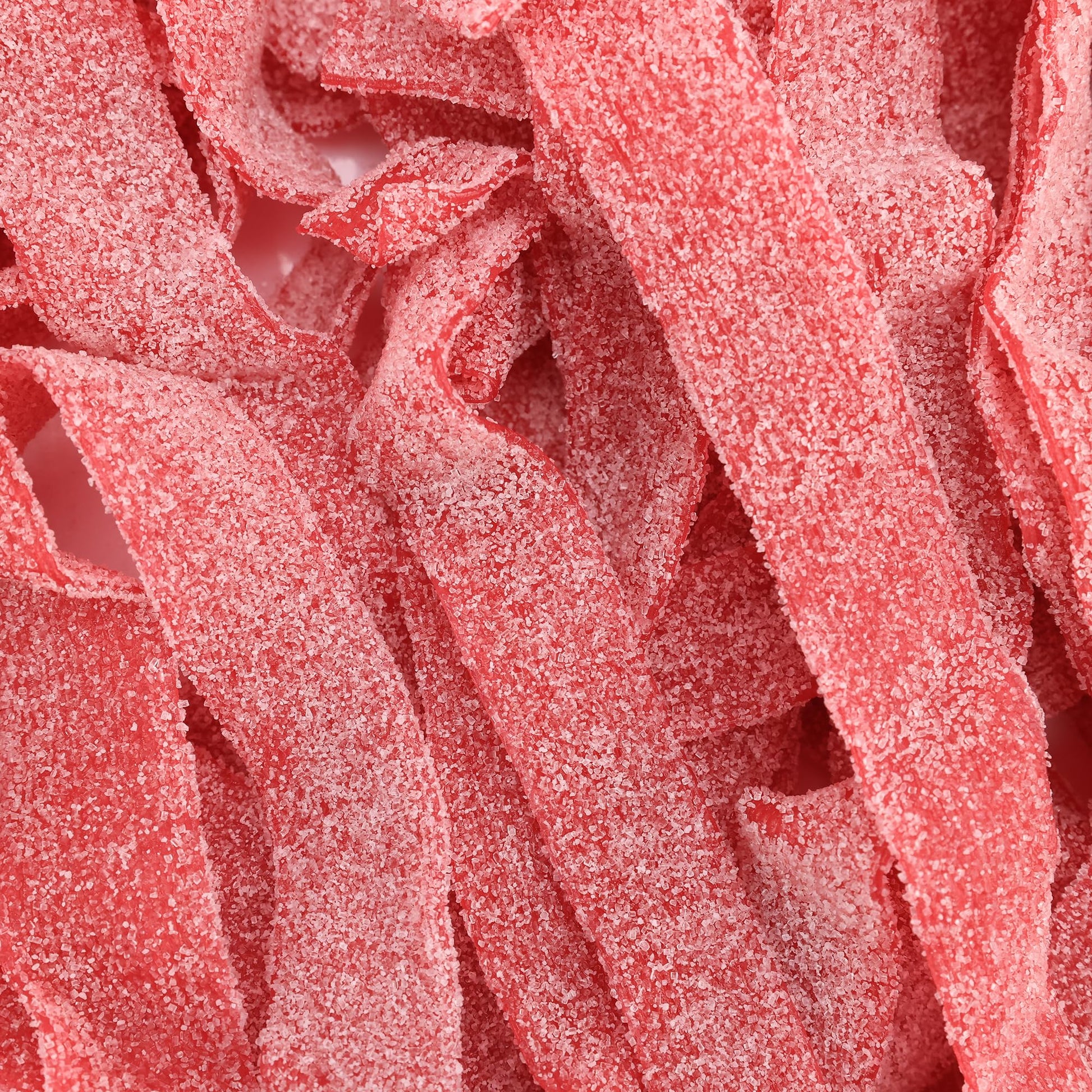 Sour Belts Candy Bulk - Cherry Sour Layers - 1.3 Lb Sour Candy Bulk - Sour Rope Candy Ribbons - Sour Cherry Belts - Peanut Free - Great As Movie Theater Candies For Kids