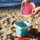 Sammart Set Of 2-2.6L (0.68 Gallon) Super Mini Sqare Collapsible Plastic Bucket - Foldable Square Tub - Portable Fishing Water P