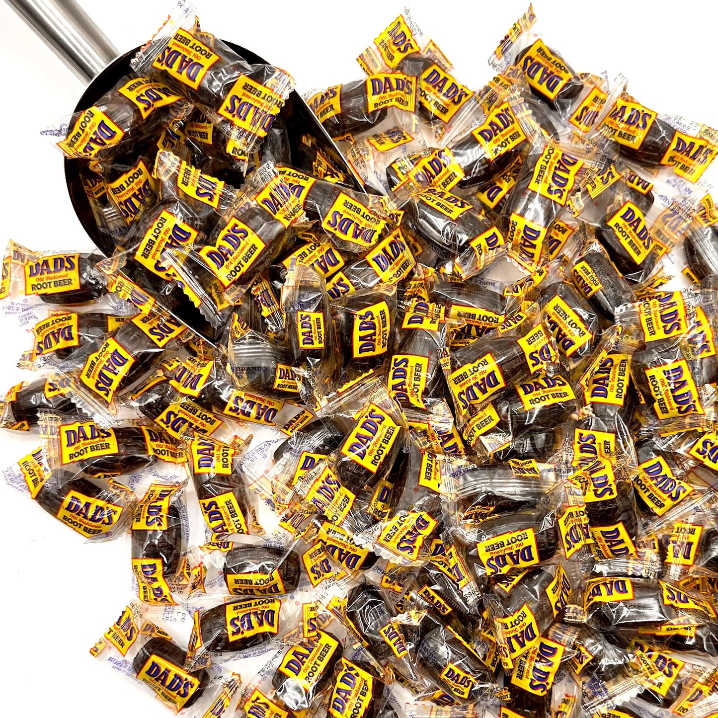 Dads Root malt-inspired Barrels - Rootmalt-inspired Barrels Hard Candy - 2 Pounds Bulk Bag (Approximately 100 count) - Old Fashioned Candies - Individually Wrapped Dads Root malt-inspired Barrels
