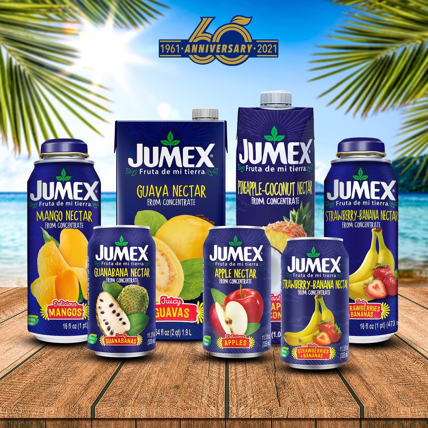 Jumex Strawberry Banana Nectar Juice - Made with Fresh Fruit Puree - Tropical Fruit Juice Concentrate for Smoothie Mix  Cocktail Mixers & Kids Drinks & Beverages - 11.3oz  24 Pack Canned Drinks