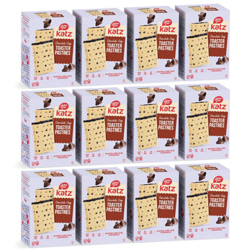 Katz Gluten Free Toaster Pastries. Chocolate Chip. Easy Breakfast Food Or Anytime Snacks For Adults & Kids. Sesame Free, Dairy Free, Nut Free, Peanut Free, Soy Free. Kosher Snacks 8 Oz (Pack Of 12)