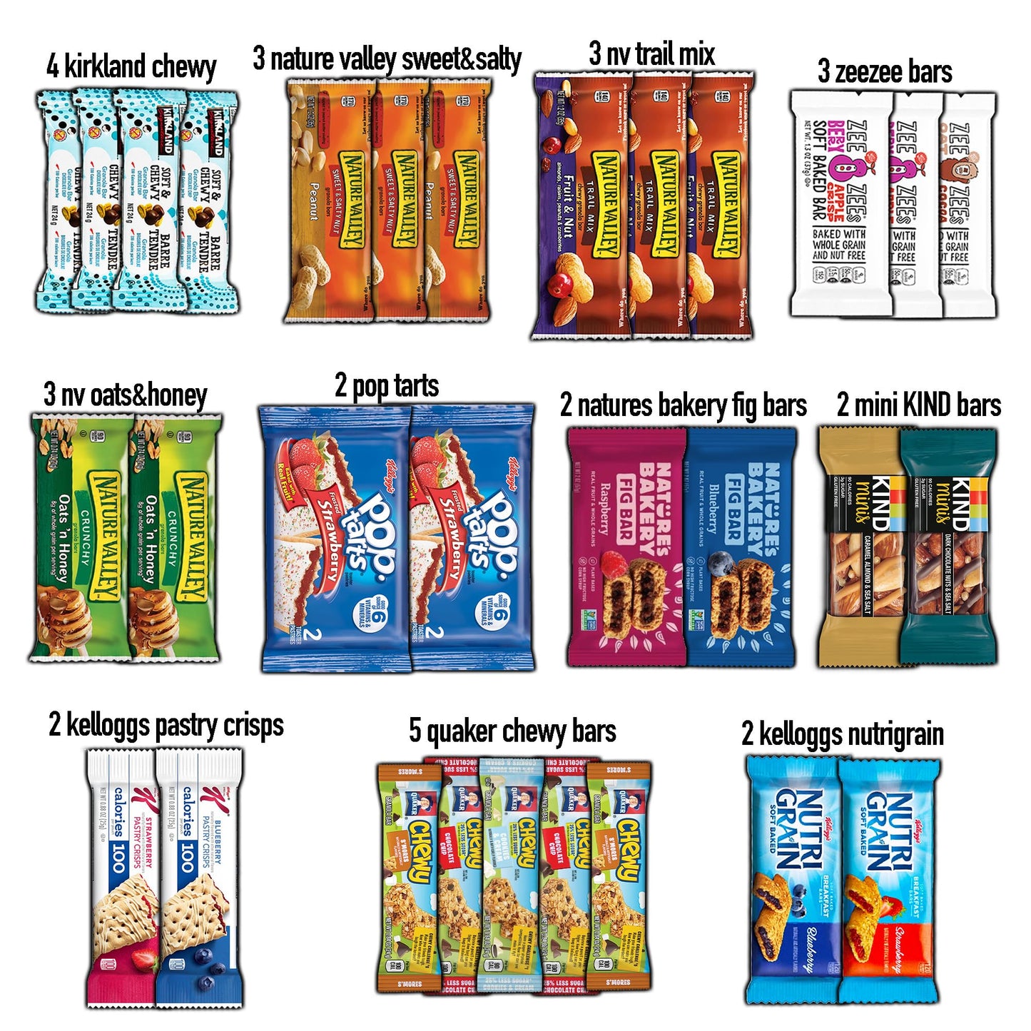 Cravebox Ultimate Breakfast Bars Mix (30Ct) - Father'S Day Gift Box