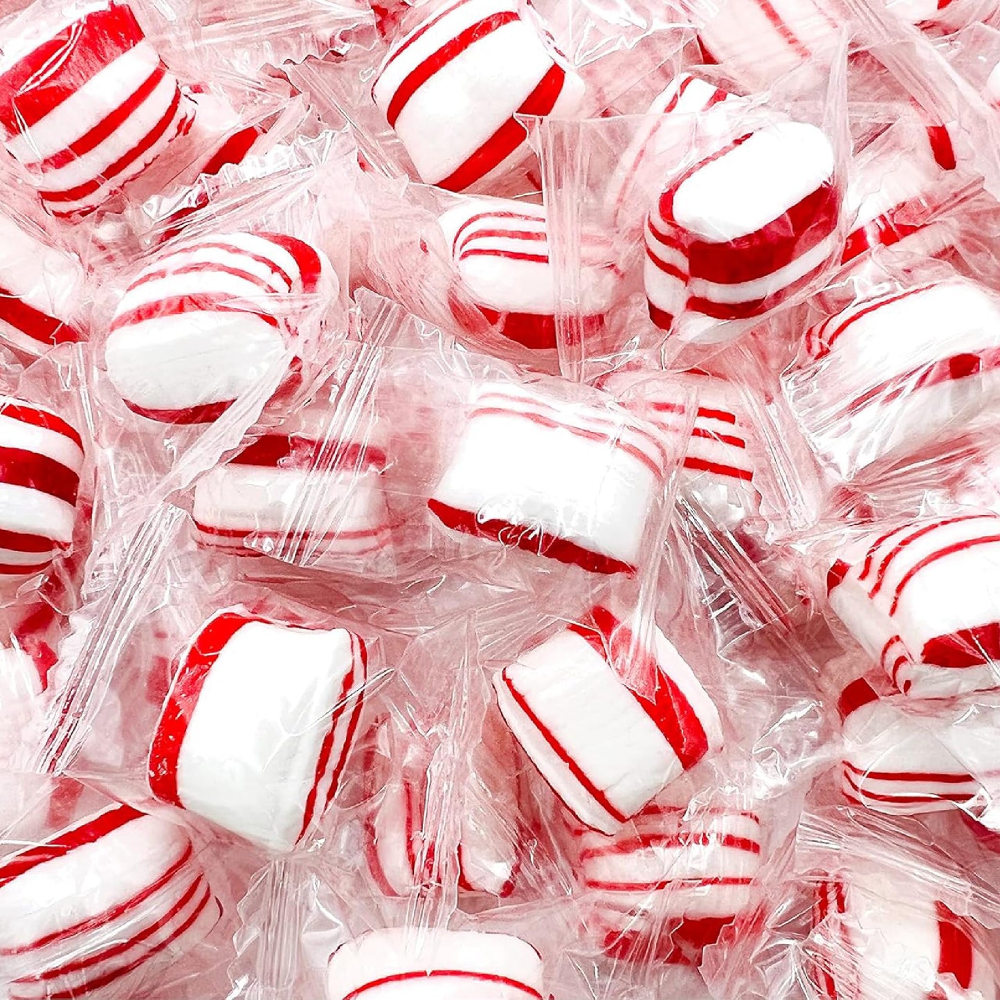 Peppermint Puffs Candy | 2-Pound Bag | Refreshing Mints, Individually Wrapped