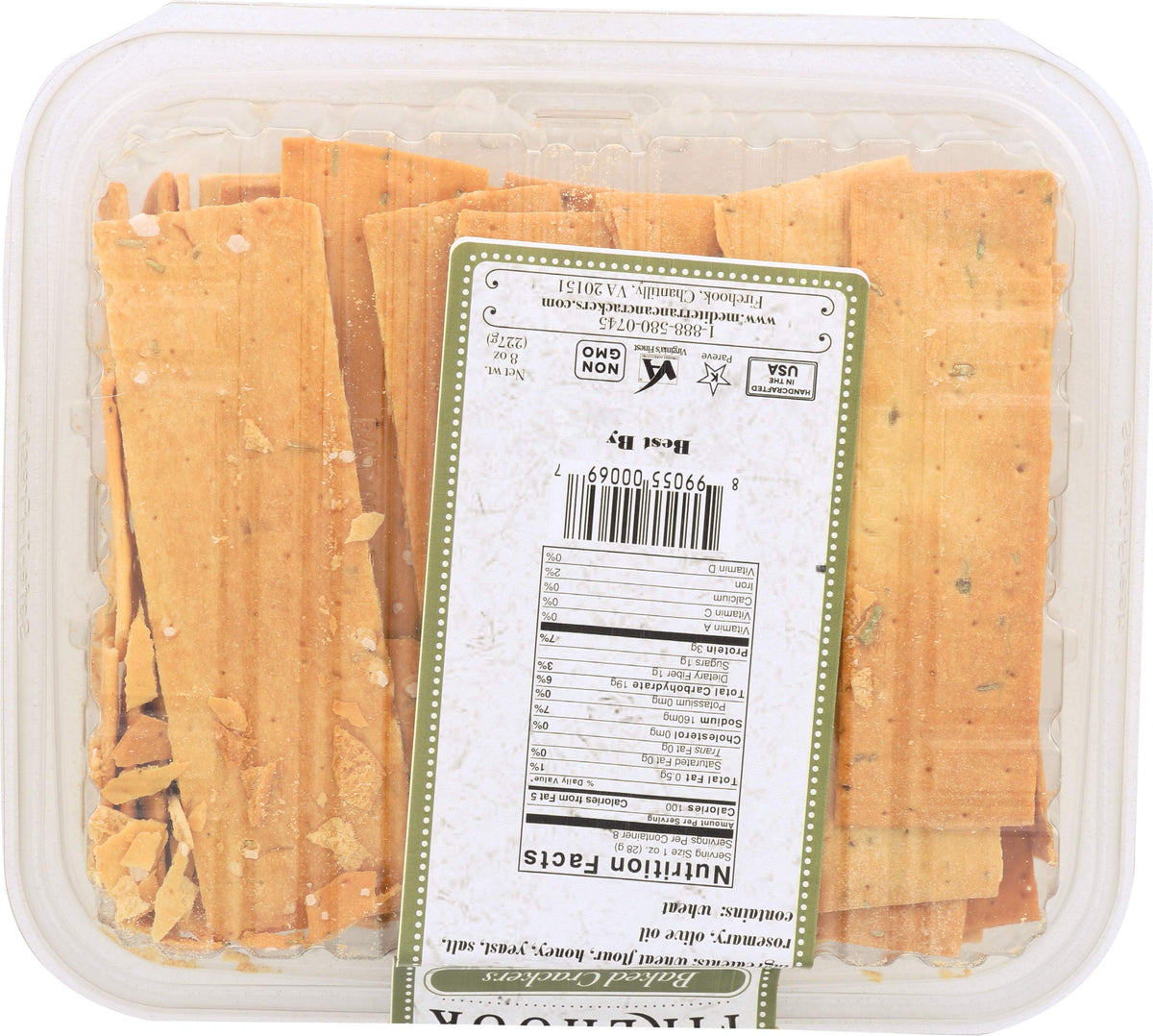 Firehook Baked Crackers - Rosemary Sea Salt, 7 Oz