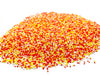 Candy Corn Inspiration Nonpareils | 12 oz Resealable Stand Up Bag | Orange, Yellow, and White Nonpareil Sprinkle Blend | Thanksg