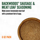 LEM Products Backwoods Sausage and Meatloaf Seasoning, Ideal for Wild Game and Domestic Meat, Seasons Up to 24 Pounds of Meat, 6