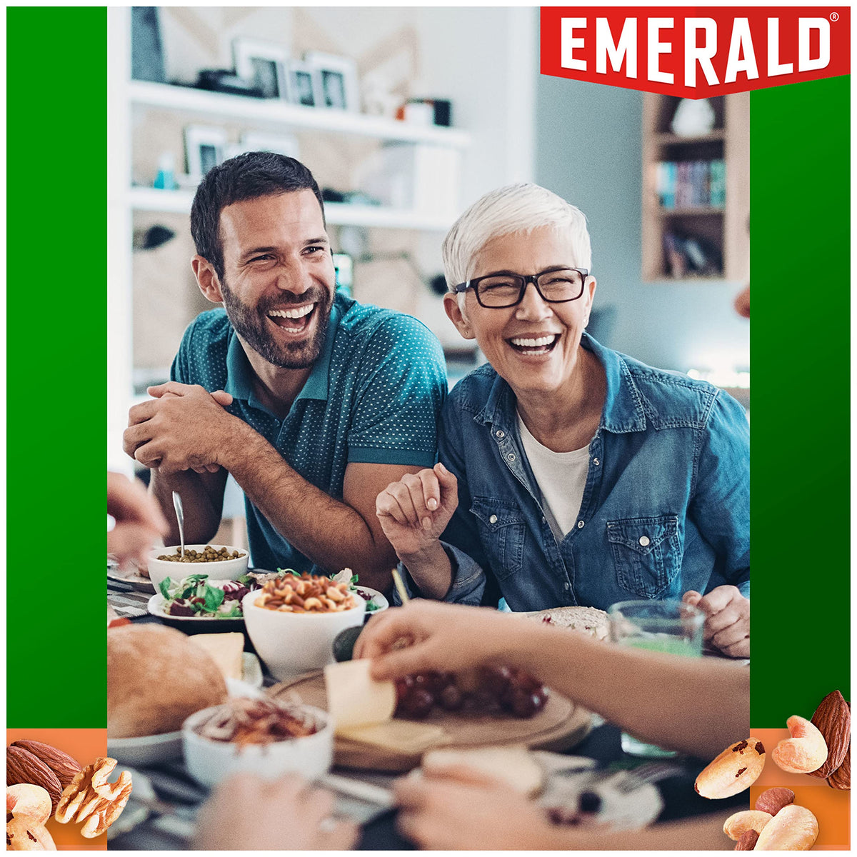 Emerald Nuts Deluxe Mixed Nuts (1-Pack), Features Roasted and Salted Nuts, Including Almonds, Cashews, Walnuts, Brazil Nuts and