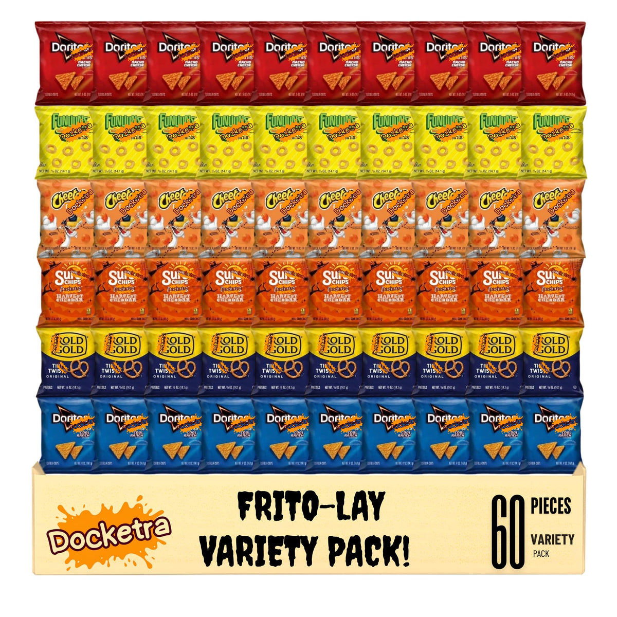 Fritto Lays MVP Mini Treat Mix Variety Pack Chips, Assorted Classic Snack Chips, Individually Packed Mini Bags for Lunches, Par