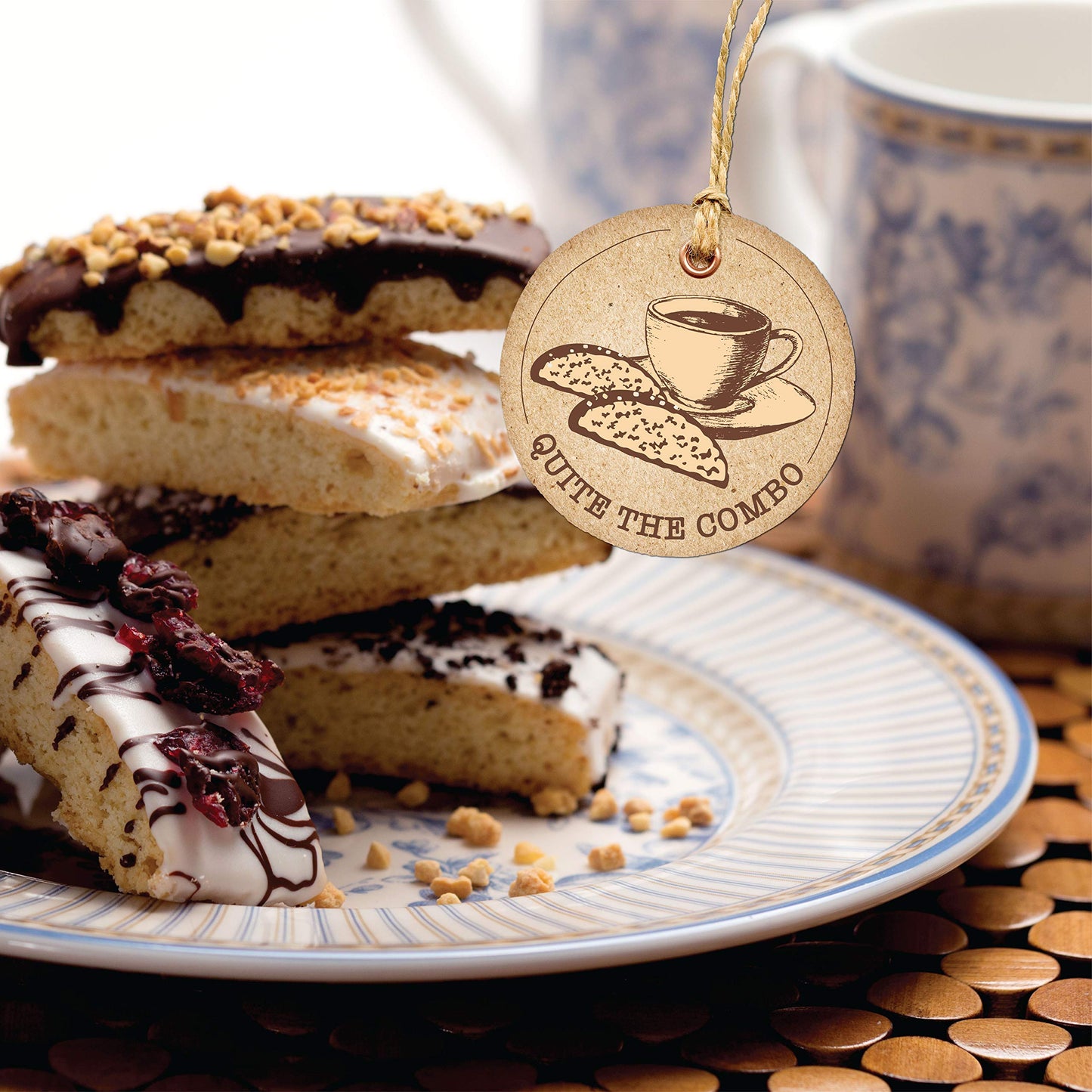Barnetts Christmas Holiday Thanksgiving12 Chocolate Biscotti Gift Basket  Gourmet Cookies Gifts for Food Delivery  Ideas for Dad  Husband  Brother  Son  Grandfather  Girlfriend  Grandmother  Daughter  Mother