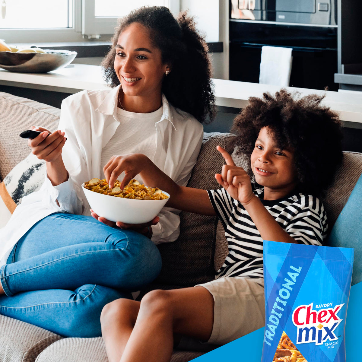 Chex Mix Traditional Savory Snack Mix, 8 Oz