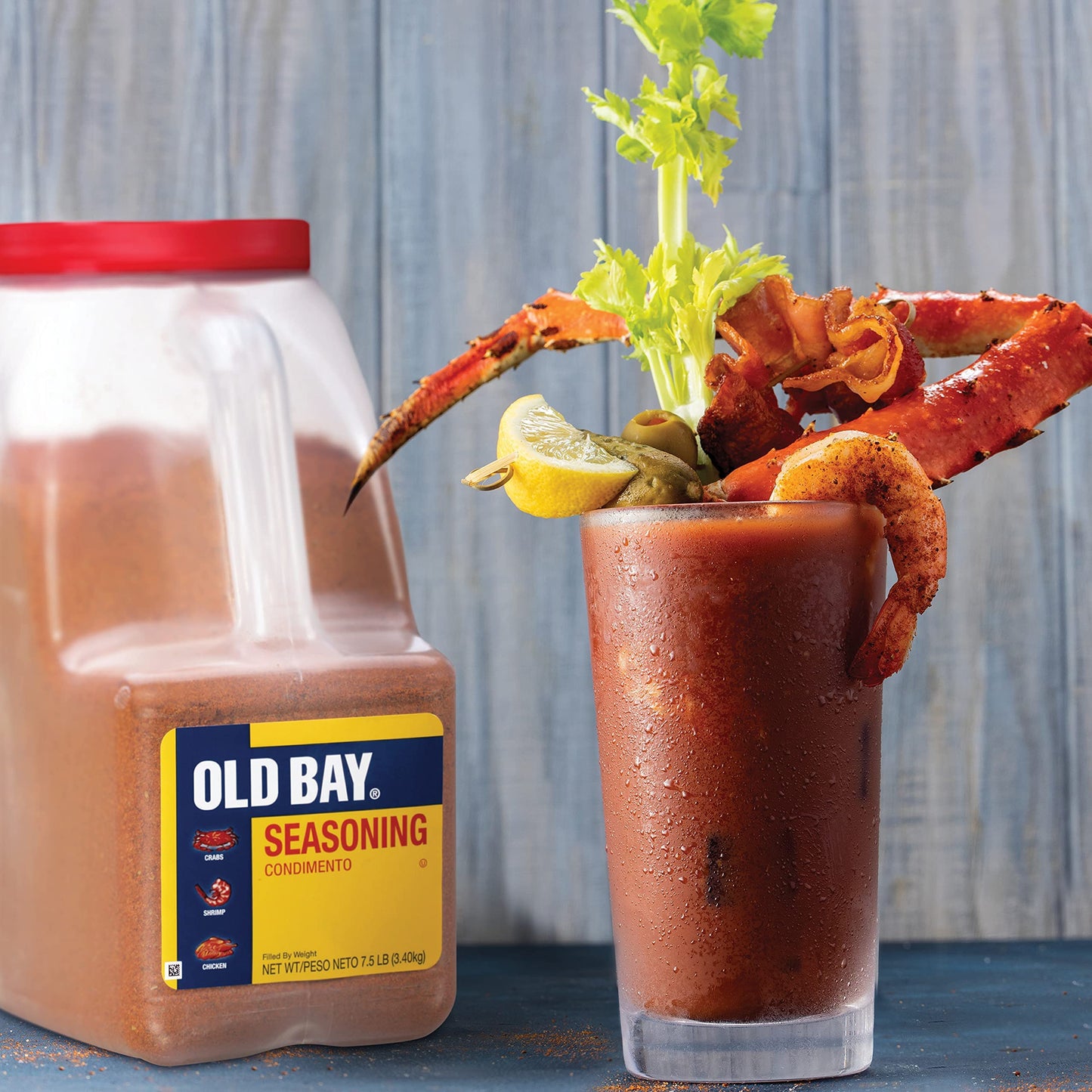 OLD BAY Seasoning, 7.5 lb - One 7.5 Pound Container of OLD BAY All-Purpose Seafood Seasoning, Perfect for Crabs, Shrimp, Chicken