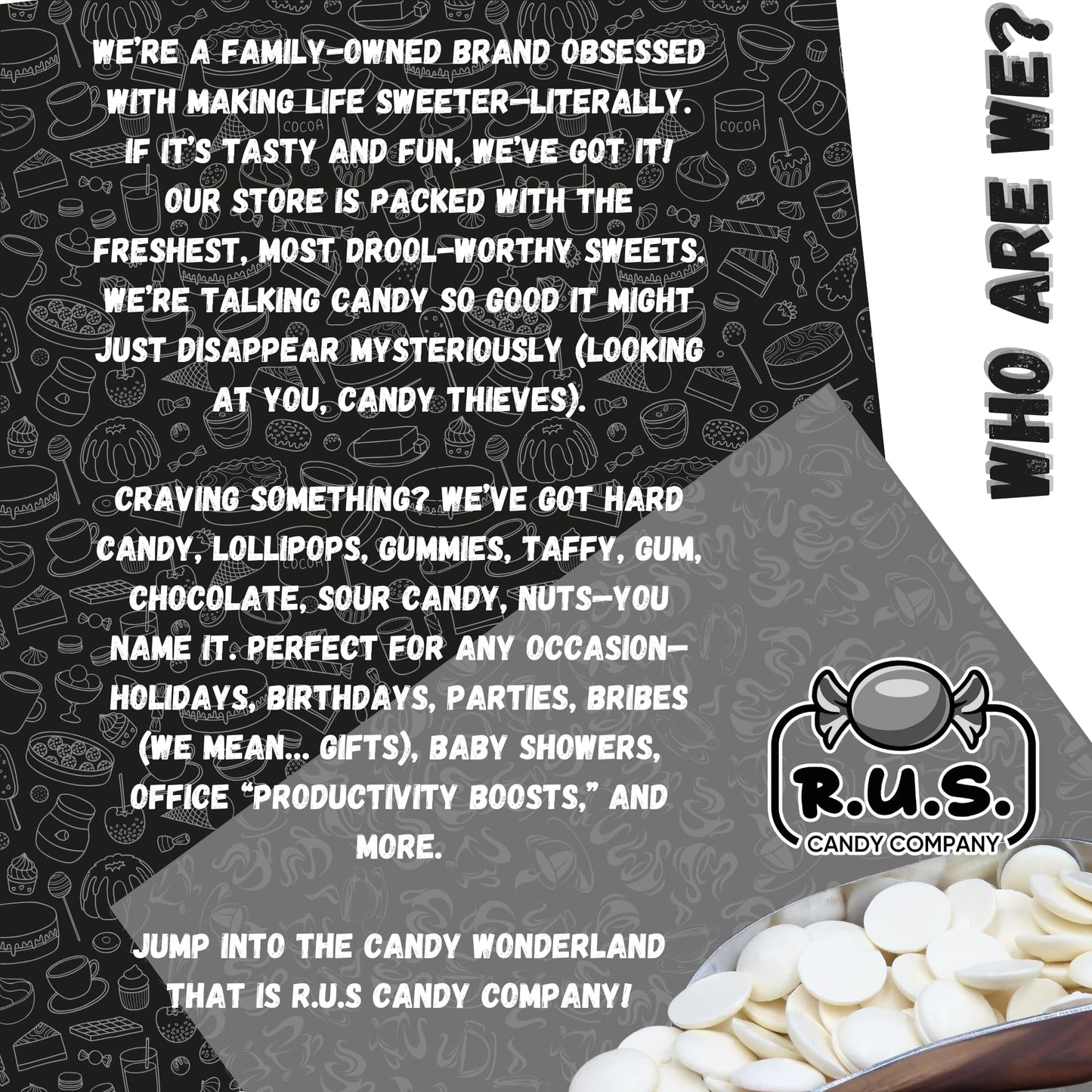 Super White Chocolate Melting Wafers 16oz (1 lb) by RUS Candy Company Perfect for Dipping  Coating  Baking  Molding & More