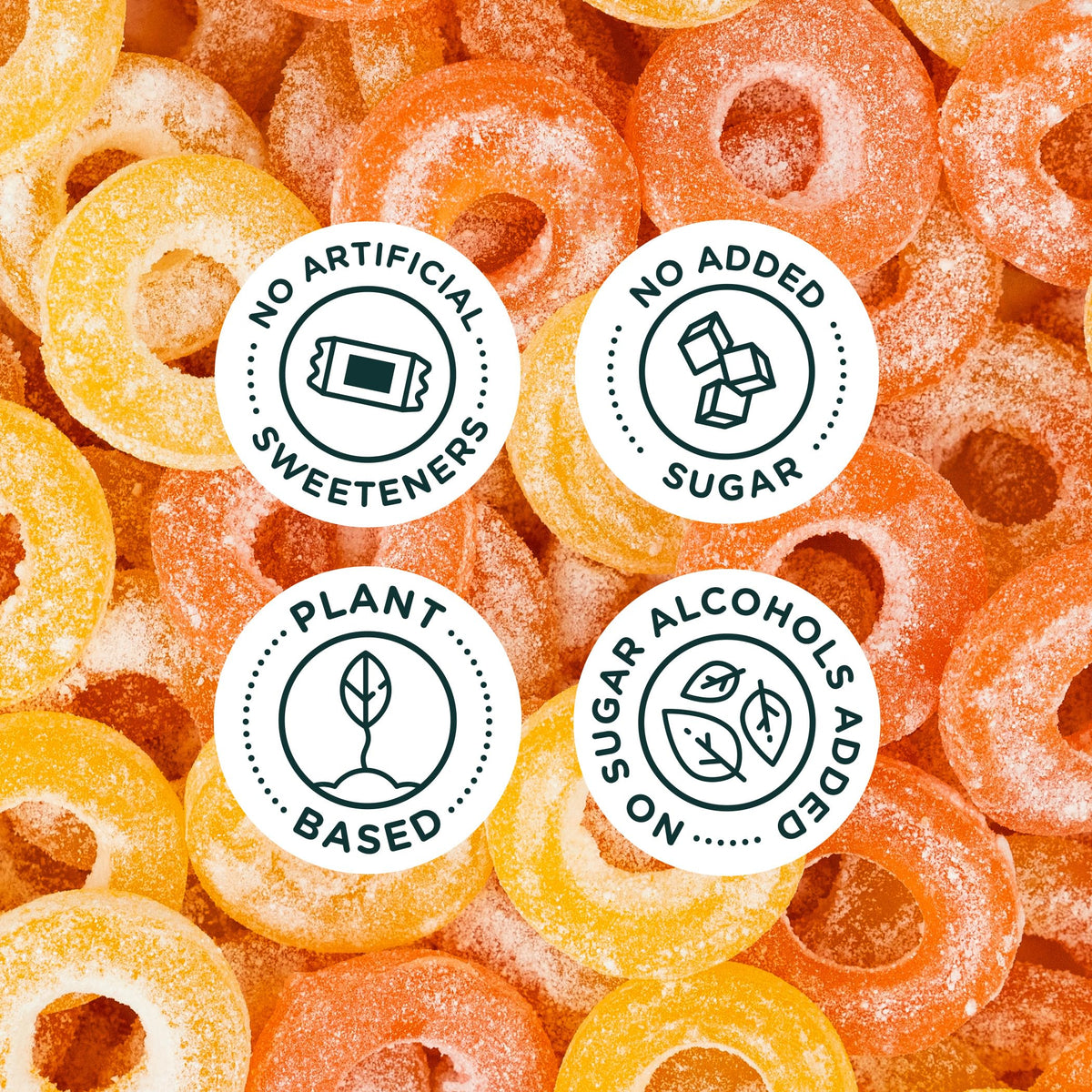 SmartSweets SMART SWEETS Peach Rings, 1.8 OZ
