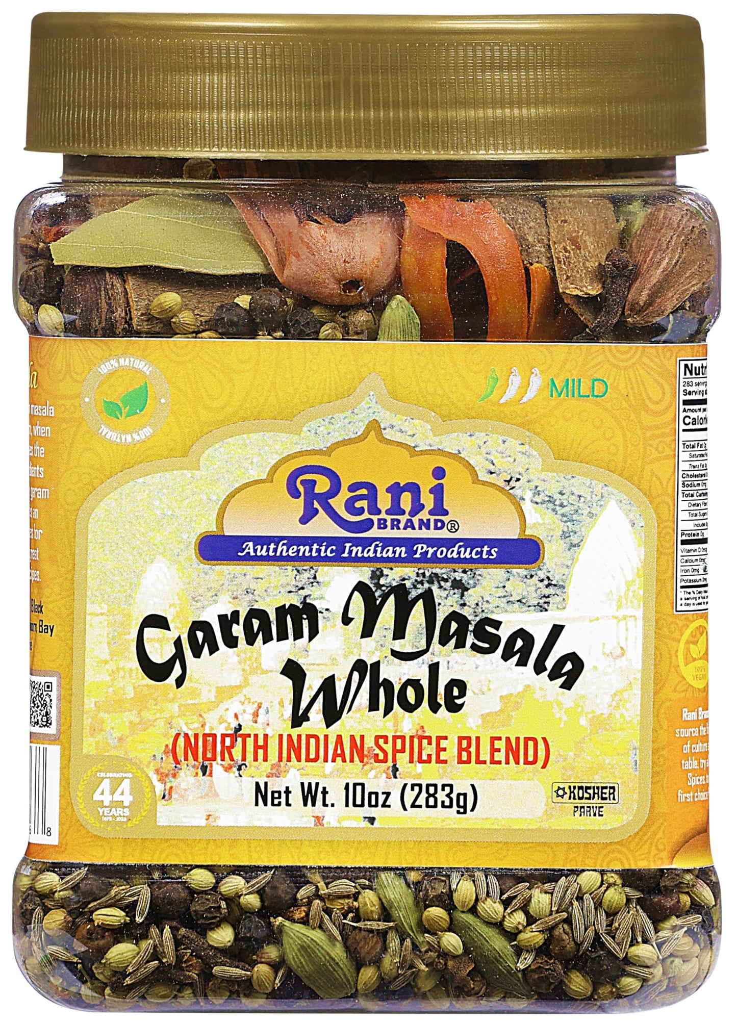Rani Garam Masala Indian 11 Whole Spices Blend 10Oz (283G) Pet Jar ~ All Natural  Salt-Free | Vegan | No Colors | Gluten Friendly | Non-Gmo | Kosher | Indian Oriflavor Blend
