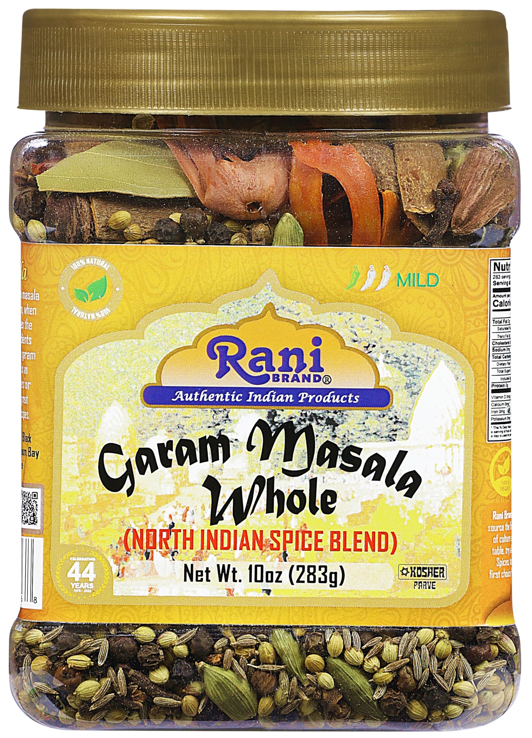 Rani Garam Masala Indian 11 Whole Spices Blend 10Oz (283G) Pet Jar ~ All Natural  Salt-Free | Vegan | No Colors | Gluten Friendly | Non-Gmo | Kosher | Indian Oriflavor Blend