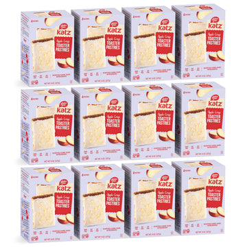 Katz Gluten Free Apple Crisp Toaster Pastries.Healthy Snacks For Mature-Themede & Kids. Free Of Dairy, Peanuts, Tree Nuts, And Sesame, No Artificial Color. Kosher Snacks 8Oz (12Pk)