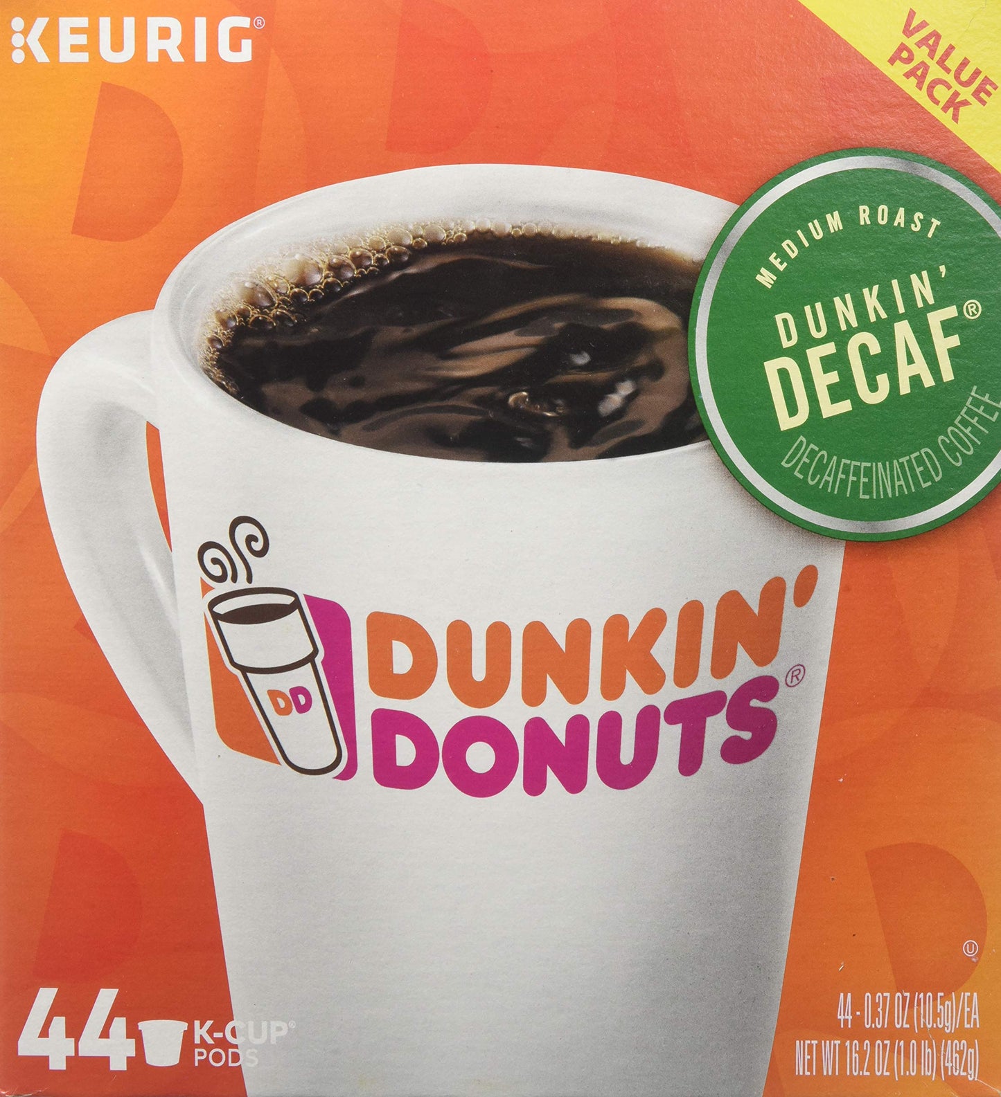 Dunkin Donuts Decaf Medium Roast Coffee K-Cup Pods 44 Count, Model STL24306977