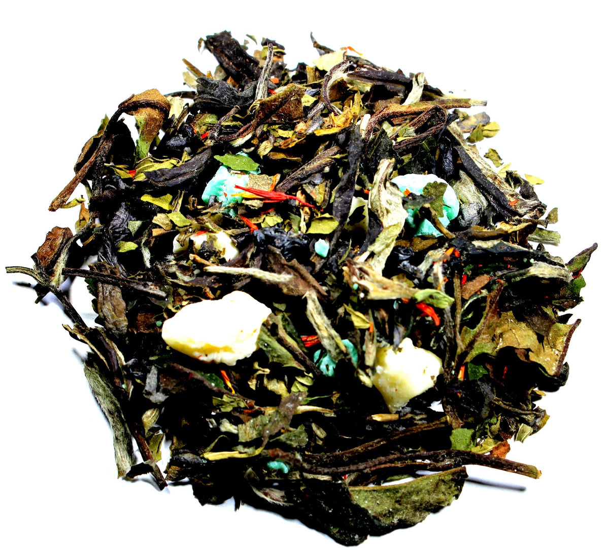 Nelson'S Tea - White Chocolate Peppermint - White Loose Leaf Tea - Green Tea, White Tea, Peppermint, Safflower, White Chocolate,