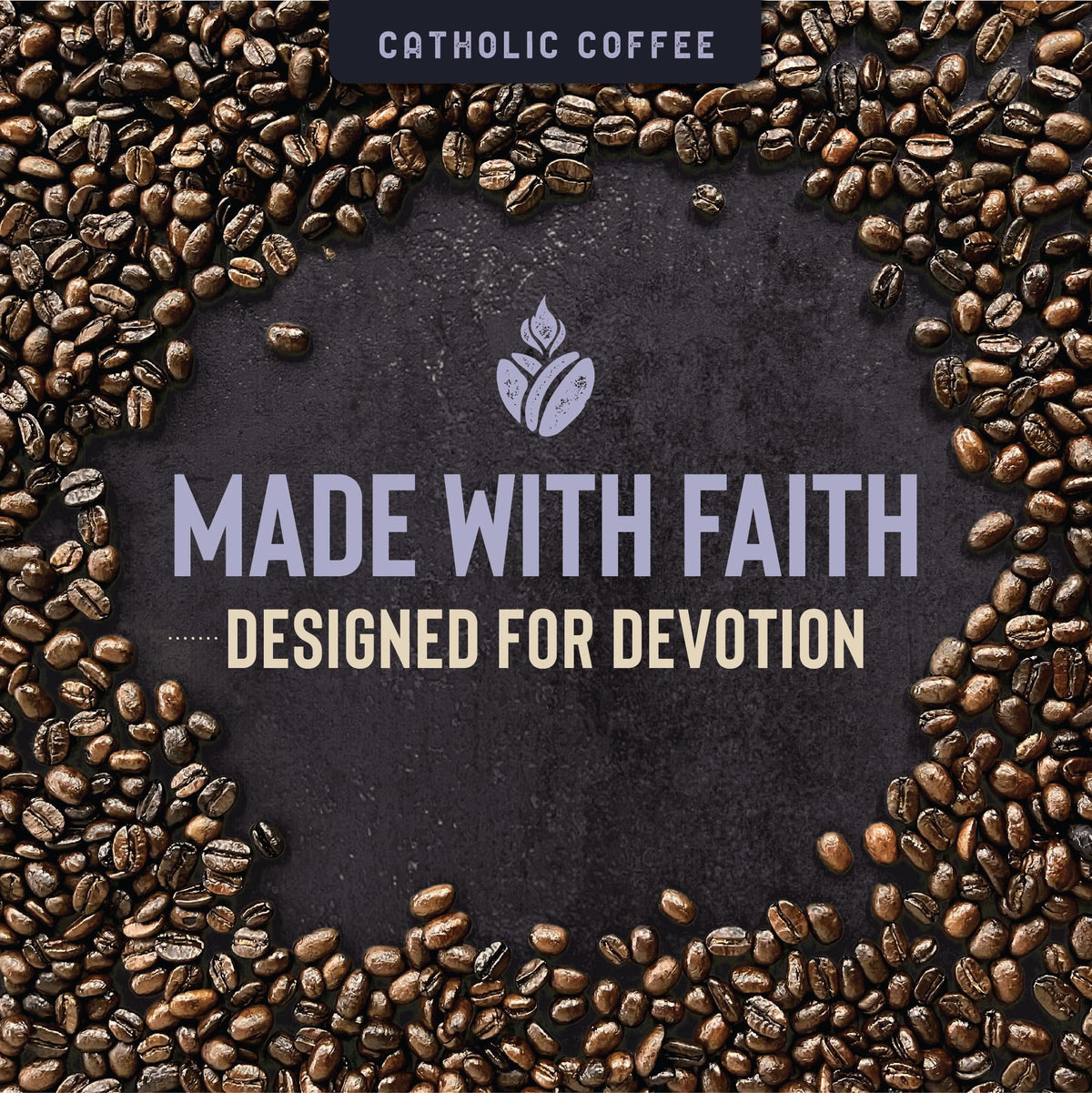 Catholic Coffee Pods - St. Drogo Ethiopian Medium Roast | Dark Chocolate & Berry Notes | 12 Pack, Single Serve Coffee Pods