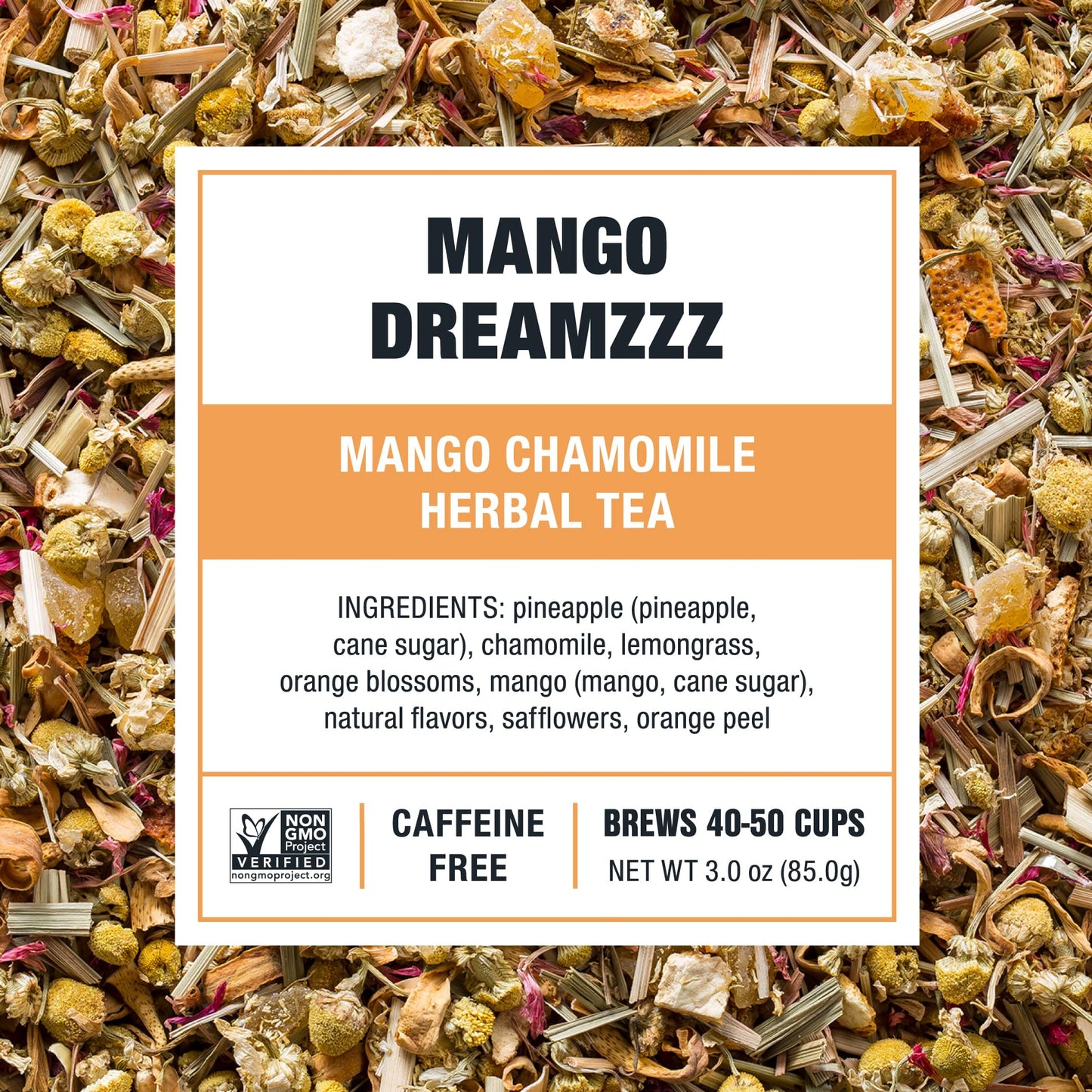 Tiesta Tea Mango Dreamzzz Herbal Tea - Non-Caffeinated, Loose Leaf, 3 Oz Tin, Brews up to 50 Cups