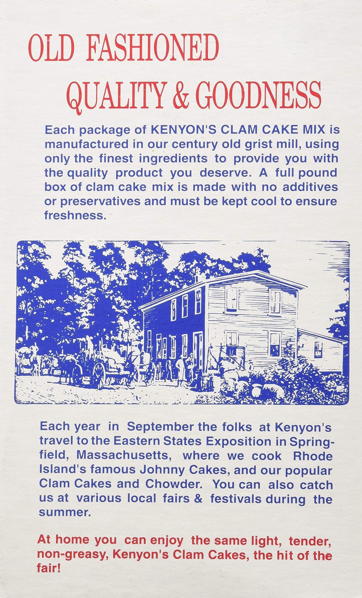 KENYON CORN MEAL COMPANY Clam Cake & Fritter Mix, 16 OZ